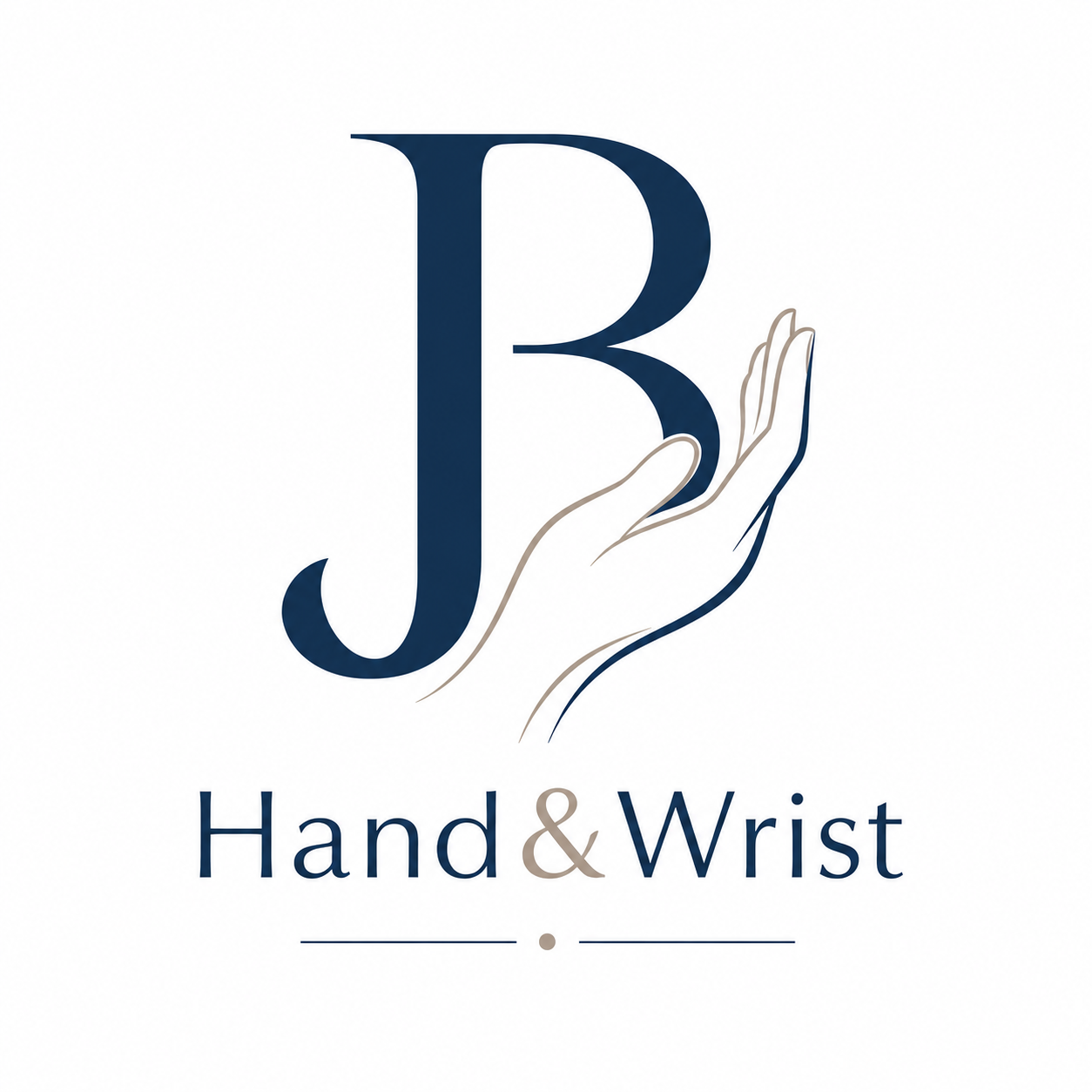 logo jb hand and wrist, cabinet de julien bastien chirurgienne à geneve en suisse